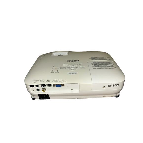 Epson EX3200 LCD Projector Tested & Works No Remote Comes W/Power Cord - Picture 6 of 9